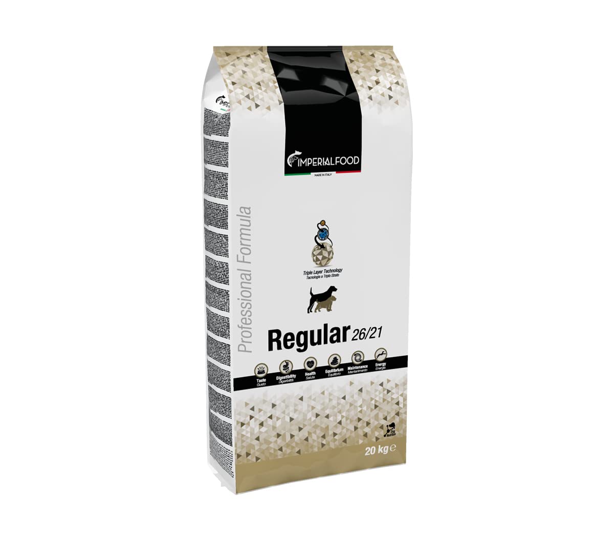 Imperial Food Regular, Cibo Secco 20Kg per Cani Adulti di Tutte le Taglie al Gusto Maiale