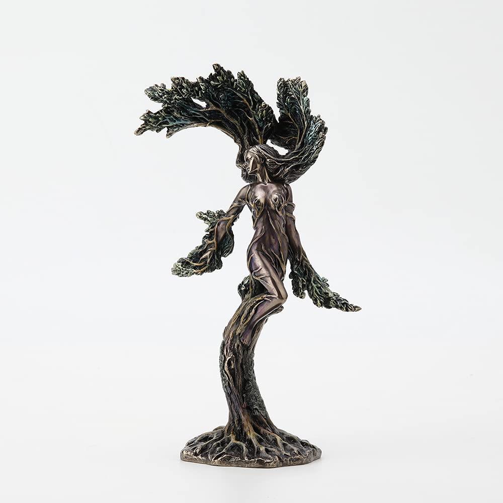 Figurine Nymphe Meliae Veronese Design en résine bronze 24 cm