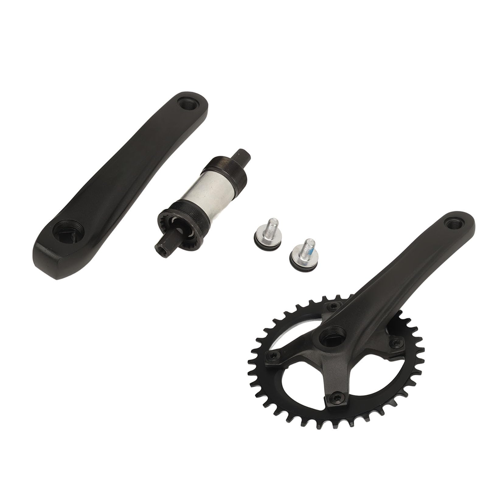 Guarnitura per Bici da Montagna, Guarnitura conica Quadrata in Lega di Alluminio, Kit pedivella Leggera, Set di pedivella per Pedale di Ricambio per Ciclismo