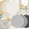 8" Trivets for Hot Dishes, 6 Pack Hot Pads for Kitchen Counter & Dining Table, Heat Resistant | Scratches | Stains Cotton Trivets for Hot Pots and Pans #3