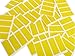 Minilabel 50 x 20 mm Couleur Jaune Code"rectangulaire coloré autocollant (Lot de 80)