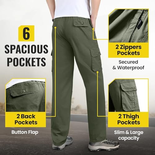 Flexrover - Ultra Comfort Flex Fit Cargo Pants, Flexrover - Ultra Comfort Flex Fit Multi-Pocket Durable Pants4