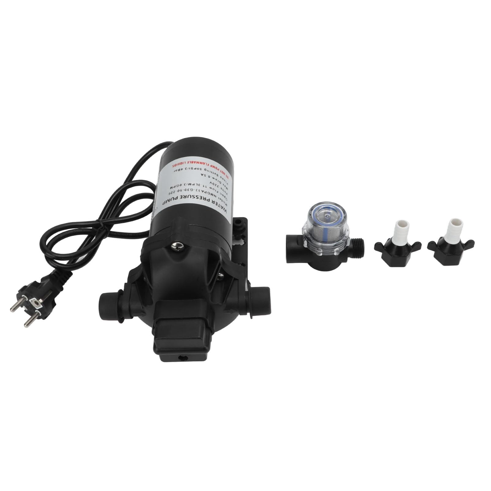 Pompe ¨¤ Membrane ¨¤ Pression D'eau 220V, 11,3 Lpm, 50psi, Auto-amor?ante, pour Voiture, Camping-car, Yacht, Caravane, Bateau Marin