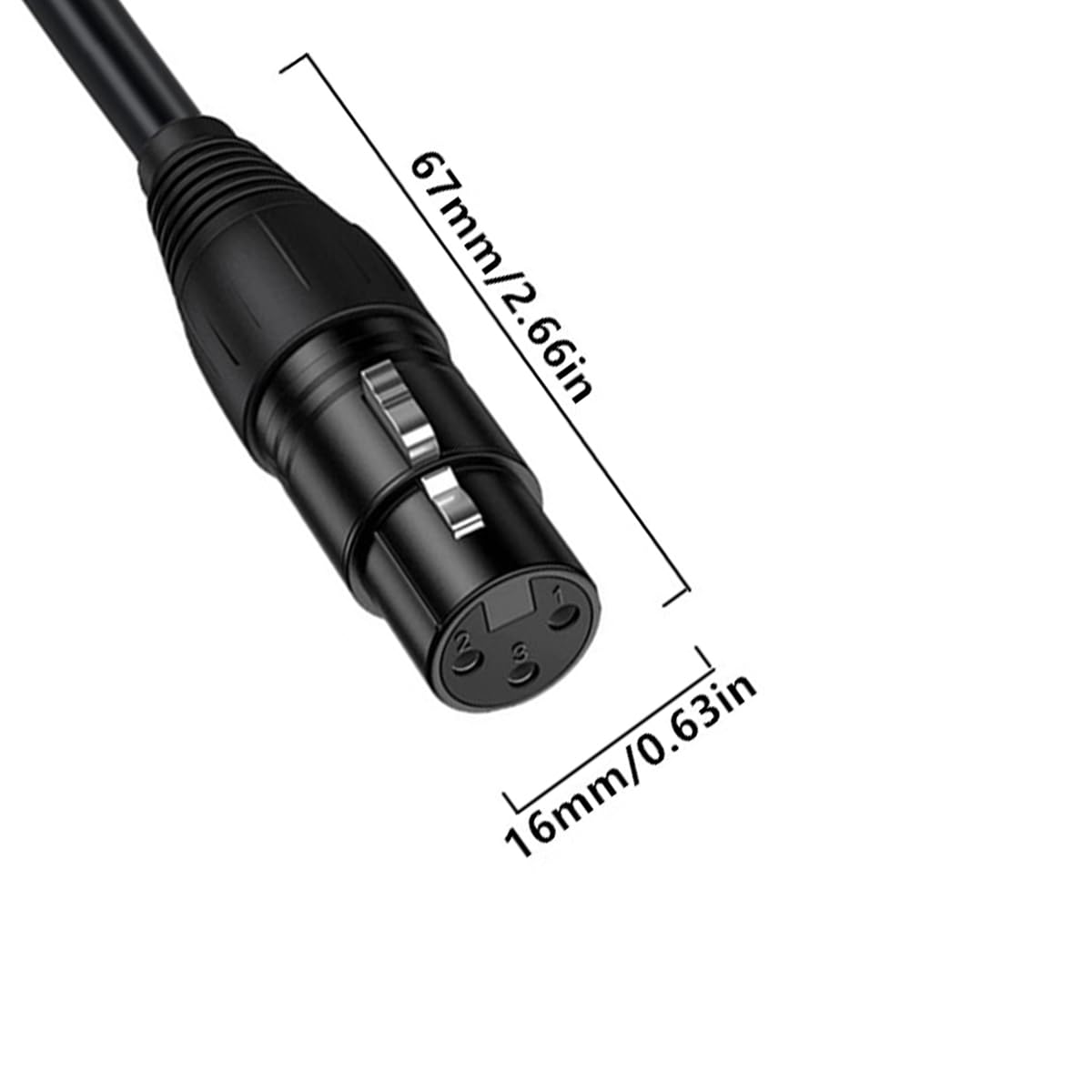 HUHANGGod 3 Pin XLR to RJ45 Cable, Female to Female With Panel Adapter - Image 3