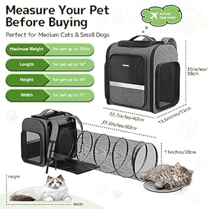   Cat-Carrier-Backpacks-Pawtners-ExpandableCatBackpack-with-Breathable-Mesh-Pet-Carrier-Backpack-for-Cats-Small-Dogs-Puppies-Up-to-25-Lbs-Dog-Carrier-Backpack-for-Travel-Hiking-Camping-Outdoor