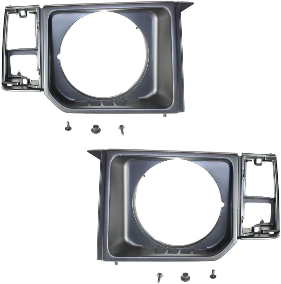 Rareelectrical New Pair Of Headlight Door Compatible With Dodge Mitsubishi Montero Ls 6 Cyl 3.0L Montero Sp 6 Cyl 3.0L 1985-1991 By Mi2512106 Mi2513110 Mb377401 Mb377402