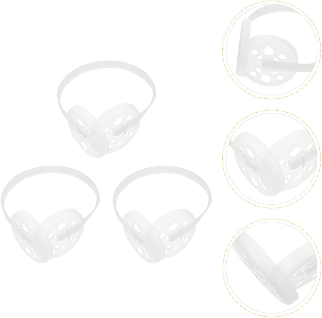 VOSAREA 3pcs Diy Earmuff Rack Plastic Safety Ear Muffs Holder Winter Hunting Ear Protection