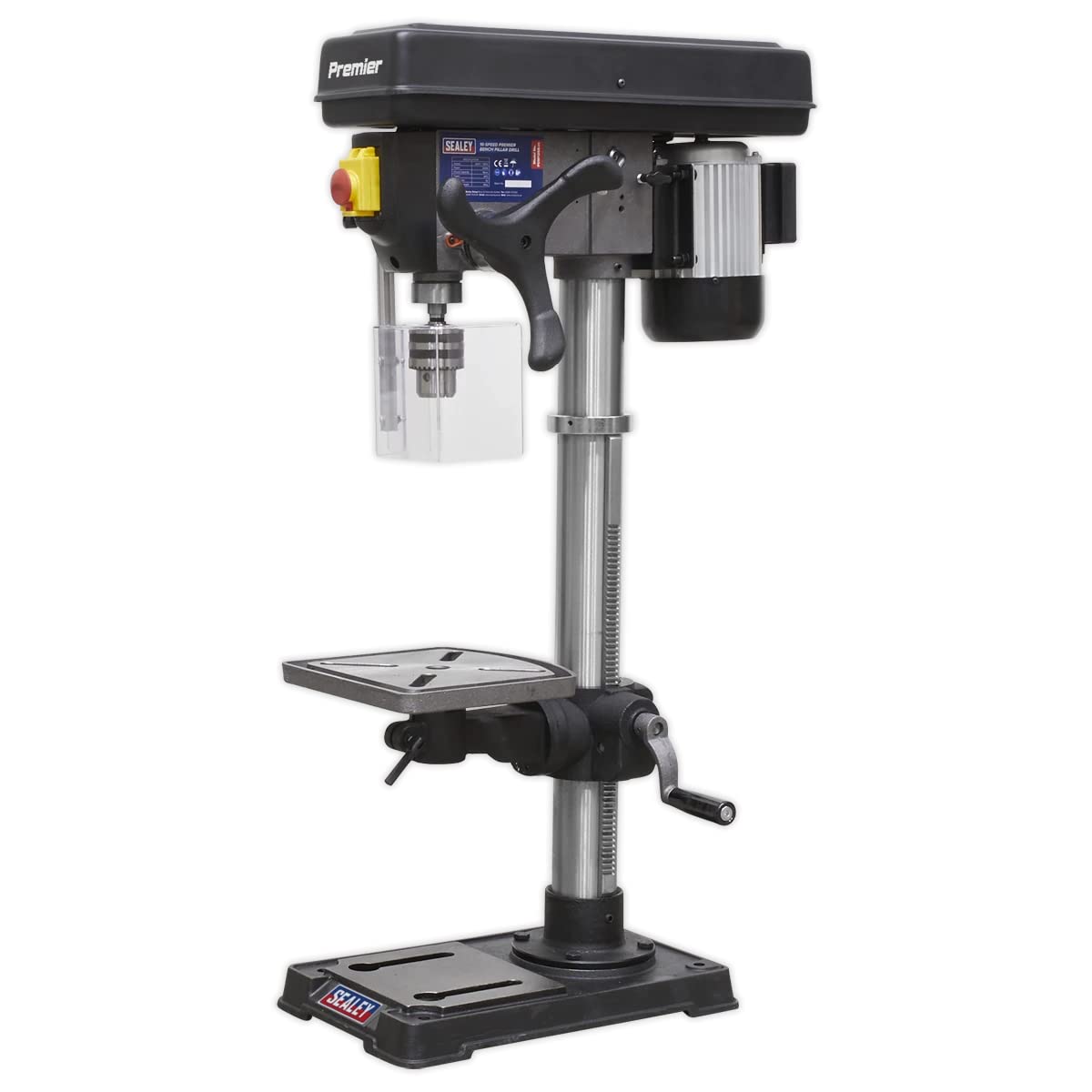 Sealey Pillar Drill Bench 16-Speed 1050mm Height 230V Garage Workshop DIY