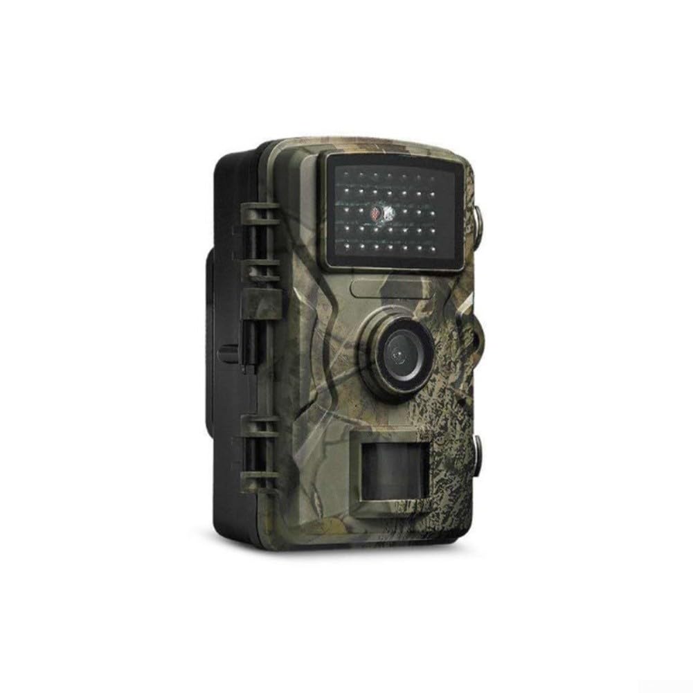 Cámara Fototrampeo 12MP 1080P, Cámara de Caza con Visión Nocturna 40IR y 0.8s de Disparo, IP66 Impermeable para Vida Silvestre, Monitoreo Exterior y Seguridad