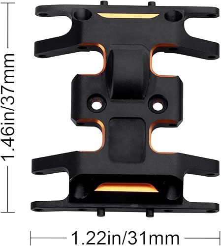 Miniatura 5 de Placa de aluminio de la resbalón del chasis para 124 Axial SCX24 Deadbolt Crawler Car AXI90081 actualiza las piezas