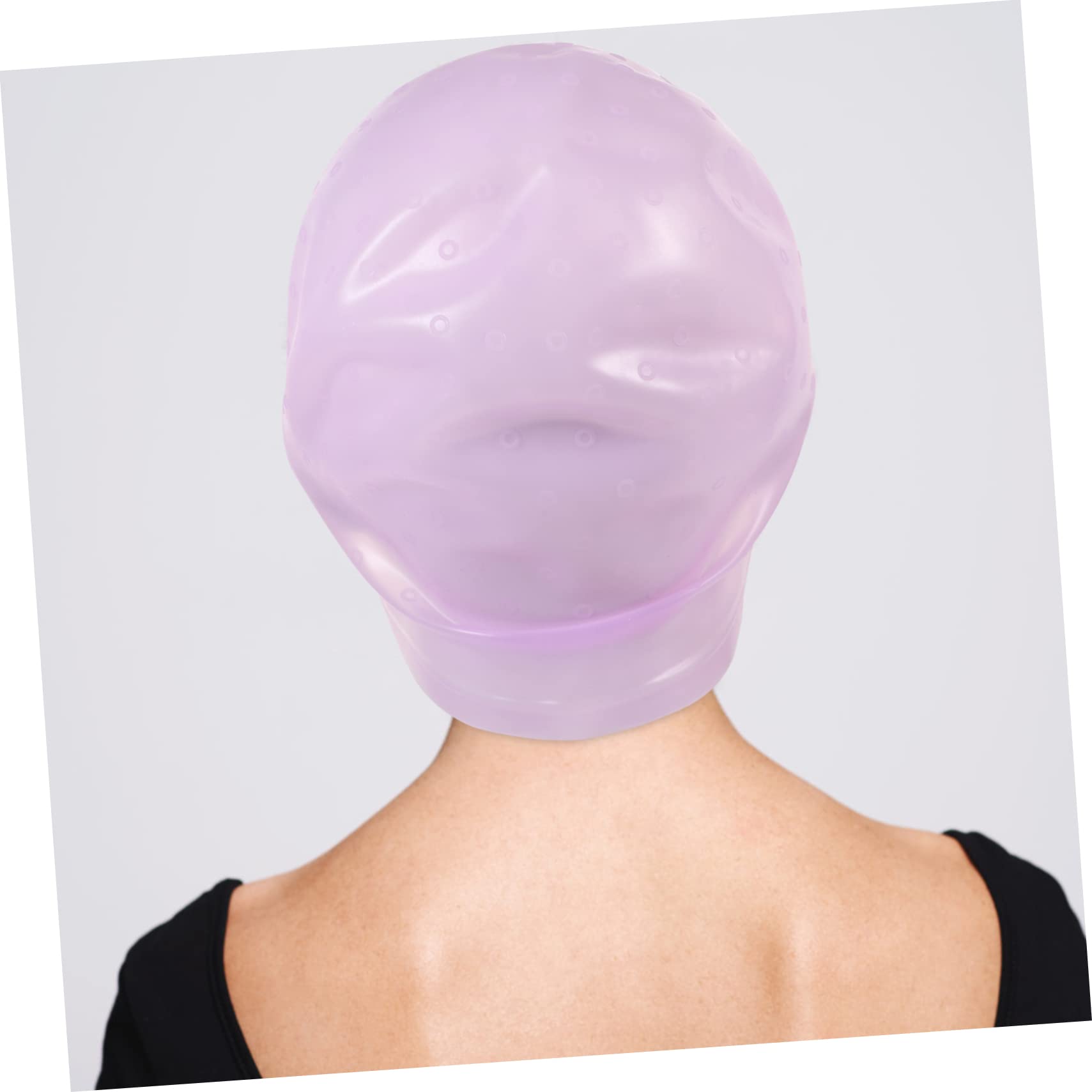 HAPINARY Hair Coloring Caps Silicone Bleaching Cap Easy to Use Reusable for Salon Home