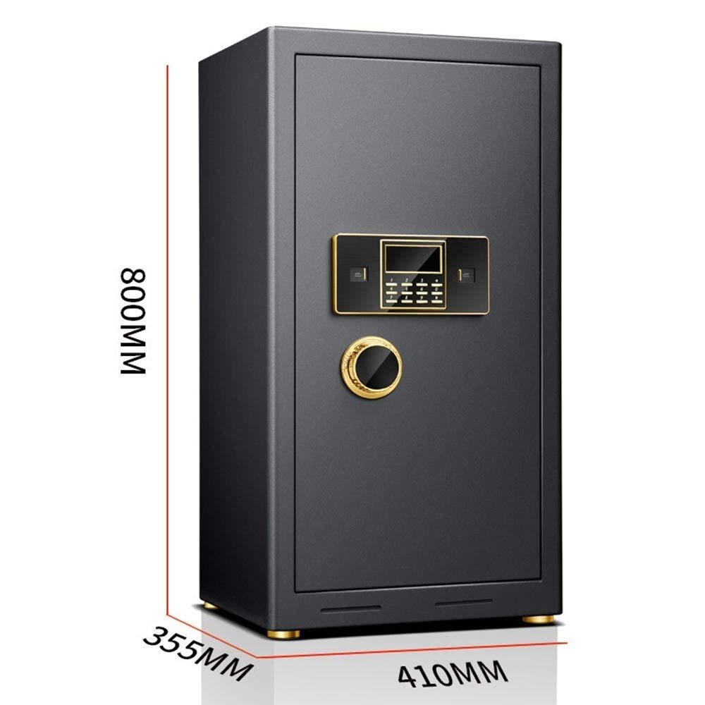 Caja fuerte ignífuga e impermeable, caja fuerte electrónica digital de acero sólido para seguridad del hogar y la oficina, resistente al fuego, solución de almacenamiento segura