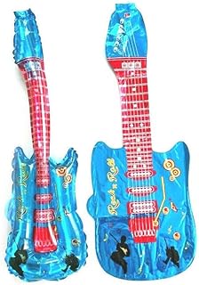 AIMALL Rock & Roll Guitar Foil Balloon, 11 x 33 Inch Inflatable Guitar, Air Fill Only, Perfect Music Party Decoration, Ava...