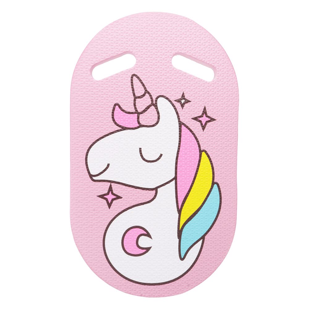 Skystuff Tabla de natación para niños, equipo de entrenamiento con asas y patrón de dibujos animados, tabla de natación para niños, entrenamiento de natación para niños y niñas (azul)