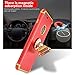 Tverghvad for iPhone 7 Case, iPhone 8 Case, Ultra Thin Flexible Soft iPhone 8 Matte Case, Luxury 3 in 1 Slim Fit Electroplated Shockproof Phone Case Compatible for iPhone 7/ iPhone 8 (RED)