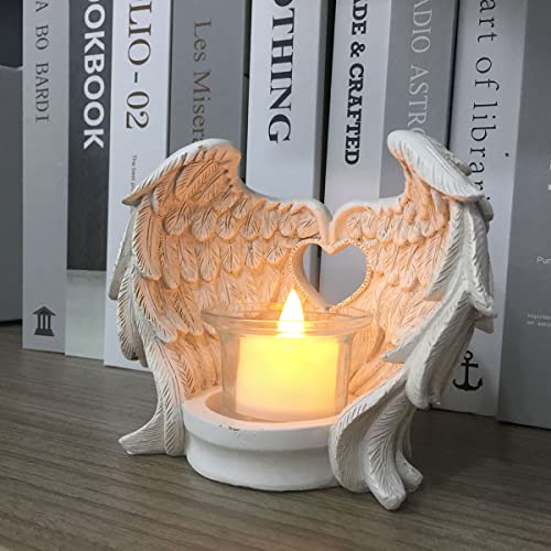 Artgenius Retro Angel Wing Candle Holder,Decorative Angel Statue Wing Candlesticks For Shlef,Desktop #TOP3