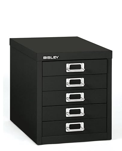 オフィス家具 bisley cabinet black Amazon.com: Bisley 5-Drawer Steel MultiDrawer Cabinet - Black