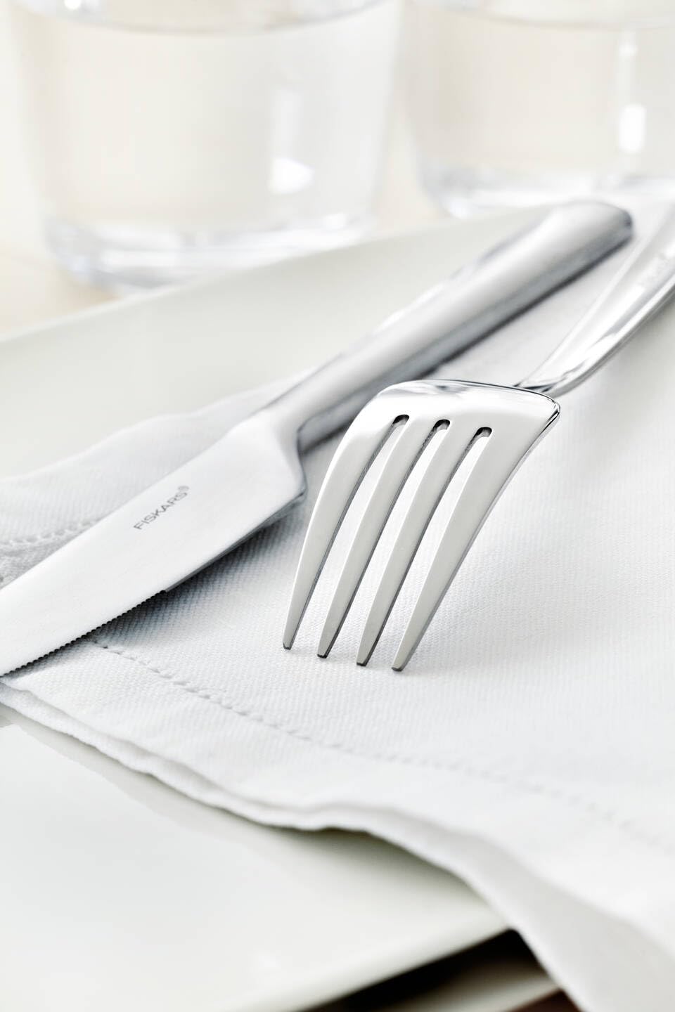 Fiskars Besteck-Set, 16-teilig, Qualitätsstahl, Silber/Matt, Functional Form, 1002958 | Silber/Matt, Functional Form, 1002958