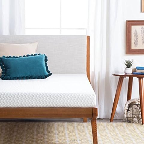 Linenspa 5 Inch Gel Memory Foam Mattress , Firm Mattress, Low Profile Bed Queen 5 Inch Mattress Cover