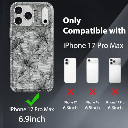 Coque antichoc de qualité militaire pour iPhone 17 Pro Max transparente