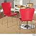 Simple Living Pisa Bentwood Stackable Dining Kitchen Chairs (Set of 2) (red)