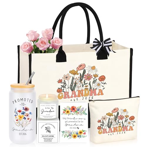 JoycuFF New Grandma Gifts First Time Promoted to Grandma Est 2026
