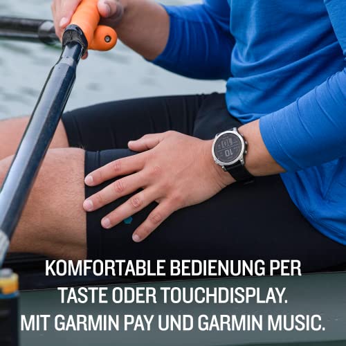 Garmin fenix 7 – GPS-Multisport-Smartwatch mit Farbdisplay und Touch-/Tastenbedienung, TOPO-Karten, über 60 vorinstallierte Sport-Apps, Garmin Music und Garmin Pay. Verschiedene Varianten zur Auswahl.