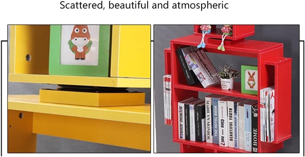 Regał półka na książki regał dla dzieci regał magazyn przechowywanie zabawek dekoracja stojak biblioteka uczeń przedszkole kreatywny regał(High-grade Gray)