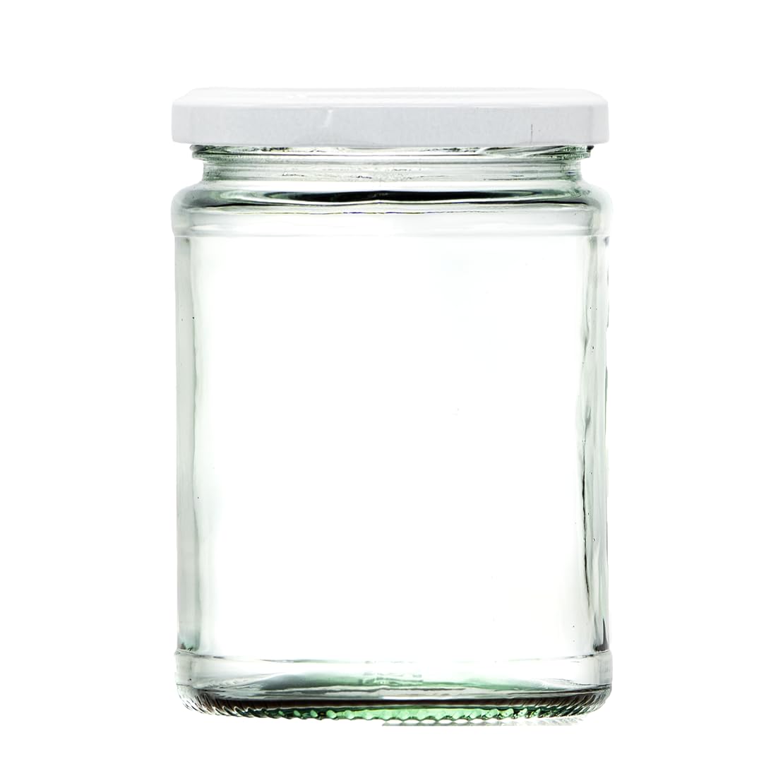 Wares Of Knutsford White Lid 500Ml Glass Food Jar With Airtight Lid - A Deluxe Jam Jar For Marmalade, Honey And Home Preserves (, Pack Of 24)