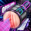 Sumeber Masturbieren für Männer Masturbator, Realistisch Vagina blowjob Simulator Sex Spielzeug für die Männer Taschenmuschi 10 Vibrationen, Vibratorensets Sexspielzeug Solo, Sex Toy Mastur #1