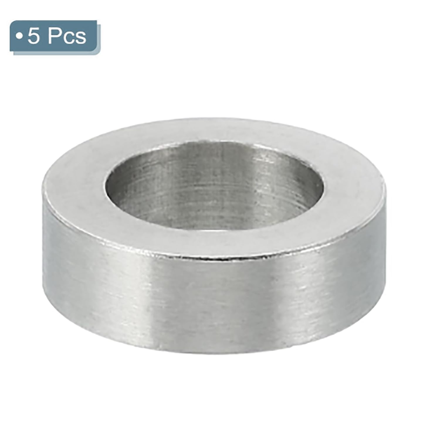 TOP-VIGOR 5Pcs M10 Aluminum Spacer, 10.2mm ID x 16mm OD x 5mm Length Metal Spacer - Image 3