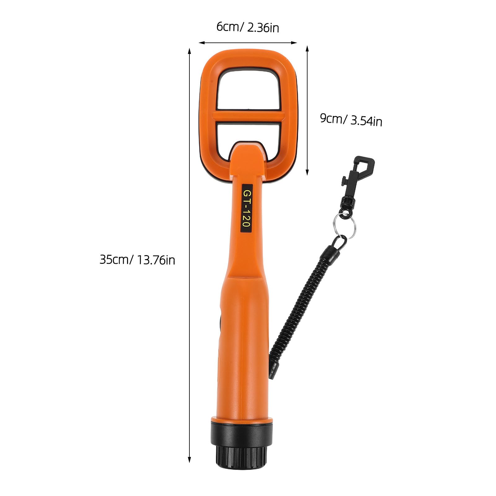 Detector de Metales Submarino 35x9x6 Cm para Adultos, Naranja