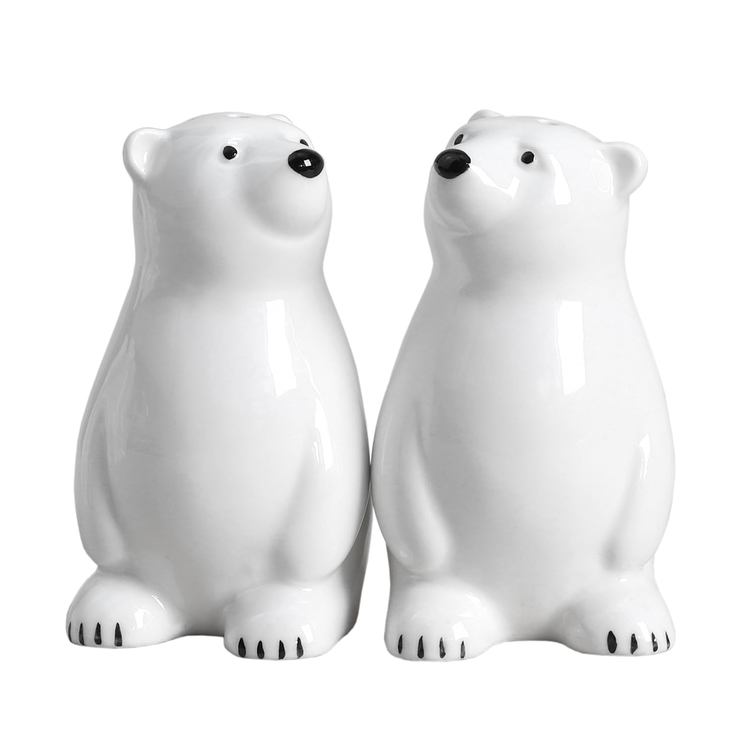 Amazon.com: Bicuzat Ceramic Polar Bears Pattern Salt & Pepper
