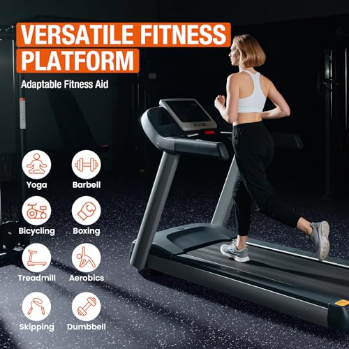 FAHKNS Gym Mat, 0.79'' Alfombrillas de goma para ejercicio, 12 piezas, 48 pies cuadrados, adhesivas, material EVA de alta densidad, negro miniatura 4