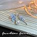 Buyongwant Butterfly Earrings for Women Asymmetric Irregular Y2k Elegant Sweet Earrings Blue Fashion Jewelry