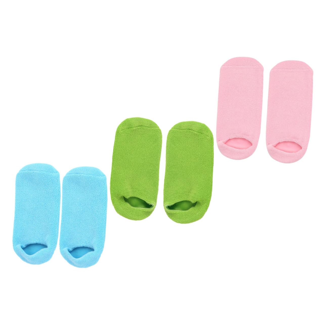 Mikinona 3pares Calcetines Spa Hidratantes Para Pies Secos Unisex Con Gel Reparador y Efecto Suavizante Calcetines De Cuidado Profesional Para Spa y Salón Talla Única Cómodos y Duraderos