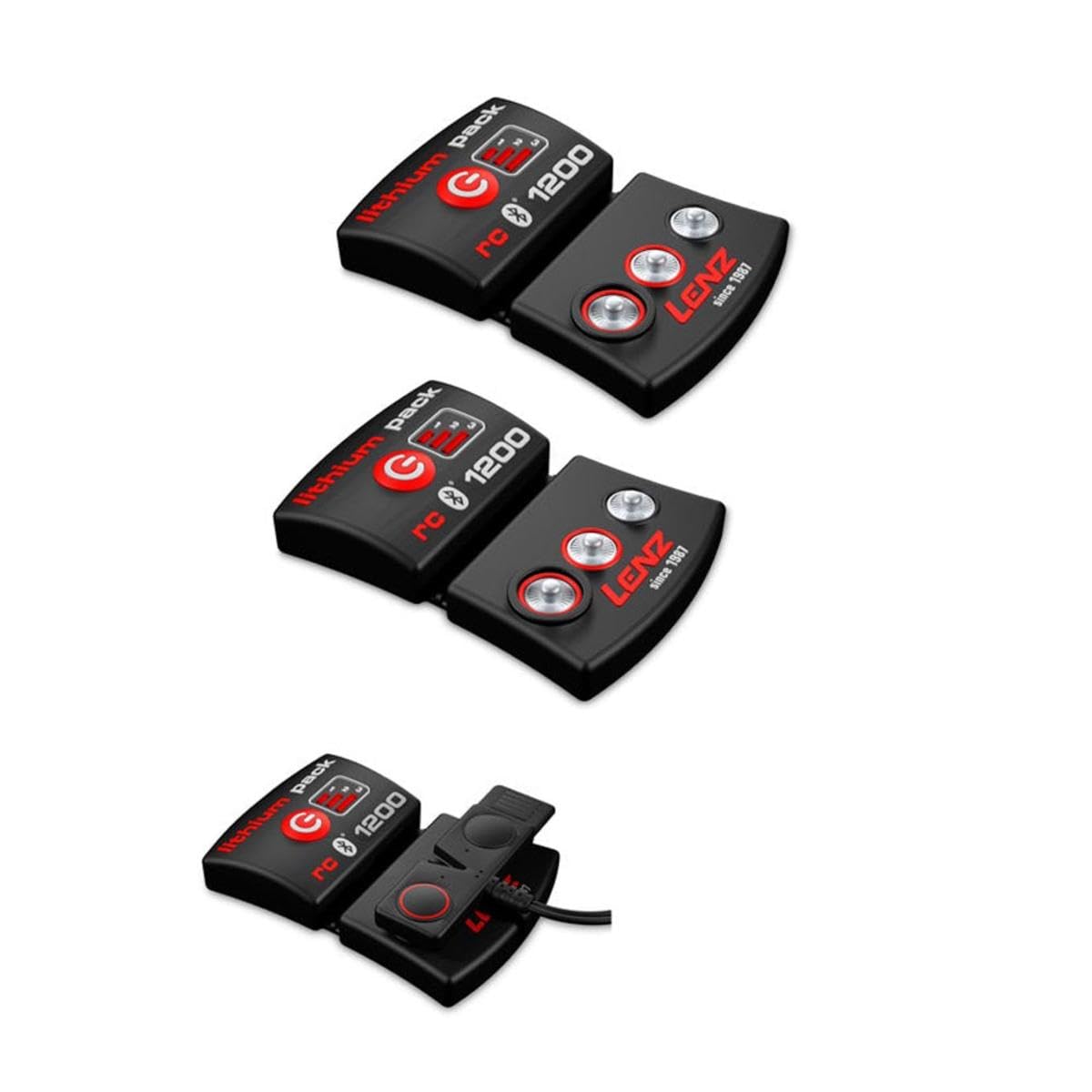 Lenz 5.1 Toe Cap Slim Fit Heated Socks with rcB 1200 Batteries