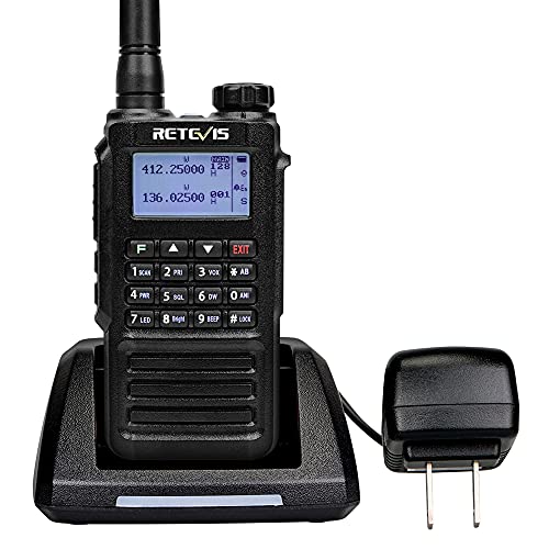 Retevis RT87 Waterproof 2 Way Radio,Long Range Walkie Talkie,VOX Hands-Free,DTMF MSK Tone,Emergency Alarm,Dual Band Two Way Radio for Security (1 Pack)