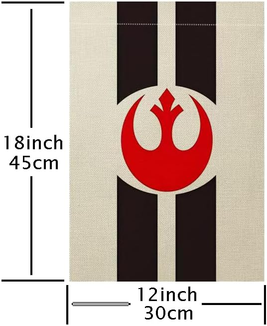 Rebel Alliance Garden Countries Flag,Double-Sided Flax Garden Flag,Alliance Flag Sign,Outdoor Yard Decorative Flags,12"x 18" - Image 2