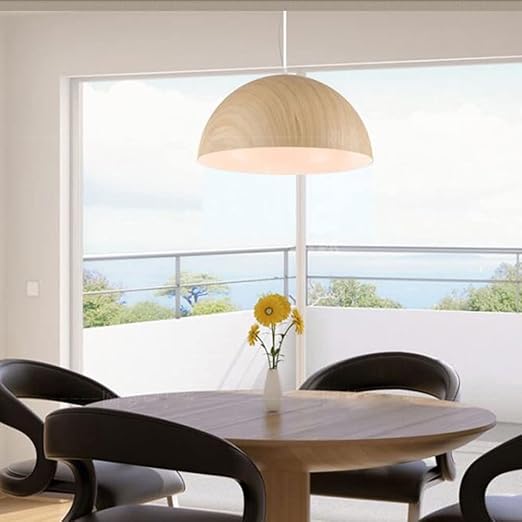 GERAGUR E26 Basislantaarn Kroonluchter In Japanse Stijl Moderne Eenvoud Hanglamp Met Één Kop Creatieve Persoonlijkheid Decoratieve Lampenkap voor Keukeneiland, Eetkamer, Schuur, Woonkamer, Slaapkamer photo 2