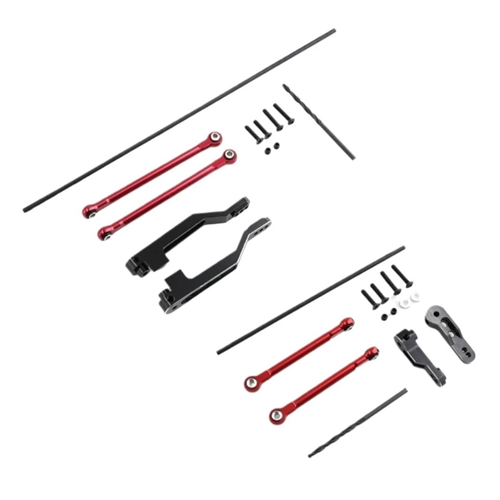 Barre de suspension Kit de barres stabilisatrices avant et arrière en métal, Convient pour la voiture RC Traxxas UDR Desert Racer. Pièces accessoires mise à niveau(1SET)
