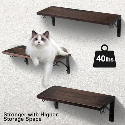 Rustic-Wood-Floating-Shelves-Hanging-Shelf-for-Wall-Decor-Storage-Books-Rack-for-Living-Room-Bathroom-Kitchen-and-Bedroom-BlackSet-of-3 Rustic Wood Floating Shelves Hanging Shelf for Wall Decor Storage Books Rack for Living Room Bathroom Kitchen and Bedroom BlackSet of 3