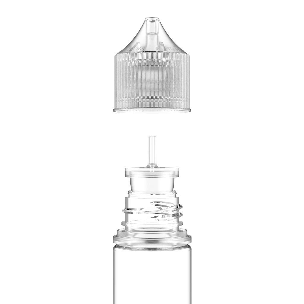Base e liquide 1 Litre 1L 100% VG FULL VG 00MG - 2 Flacons Vides Chubby 60  ML - 2 Étiquettes - 1 Becher + 1 Seringue