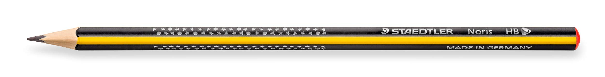 STAEDTLER Ołówek Noris, wysoka odporność na pękanie, ergonomiczny trójkątny kształt, antypoślizgowa miękka powierzchnia, materiał Wopex, twardość HB, zestaw kołczanów z 72 ołówkami, 183 T72