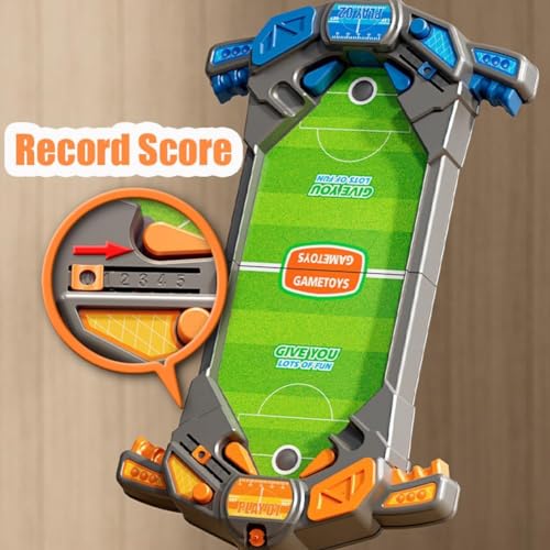 Tischkicker,Goomp Mini Tischfussball Spiele Interaktives Tischfußballspiel mit 2 Fußbälle Eltern Kind Brettspiele, Innen 2-Spieler-Party-Spielzeug-Geschenk Party für Kinder Erwachsene ab 4 Jahren – Bild 8