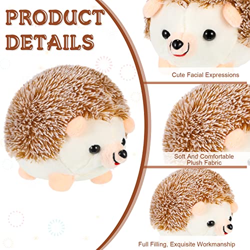 101 Pieces Hedgehog Pin Cushion Cute Large Pin Cushion Furry Straight Pins Cushion Butterfly Flat Head Sewing Pins DIY Crafts Sewing Set Needle Cushions Holder for DIY Jewelry Decor, Brown