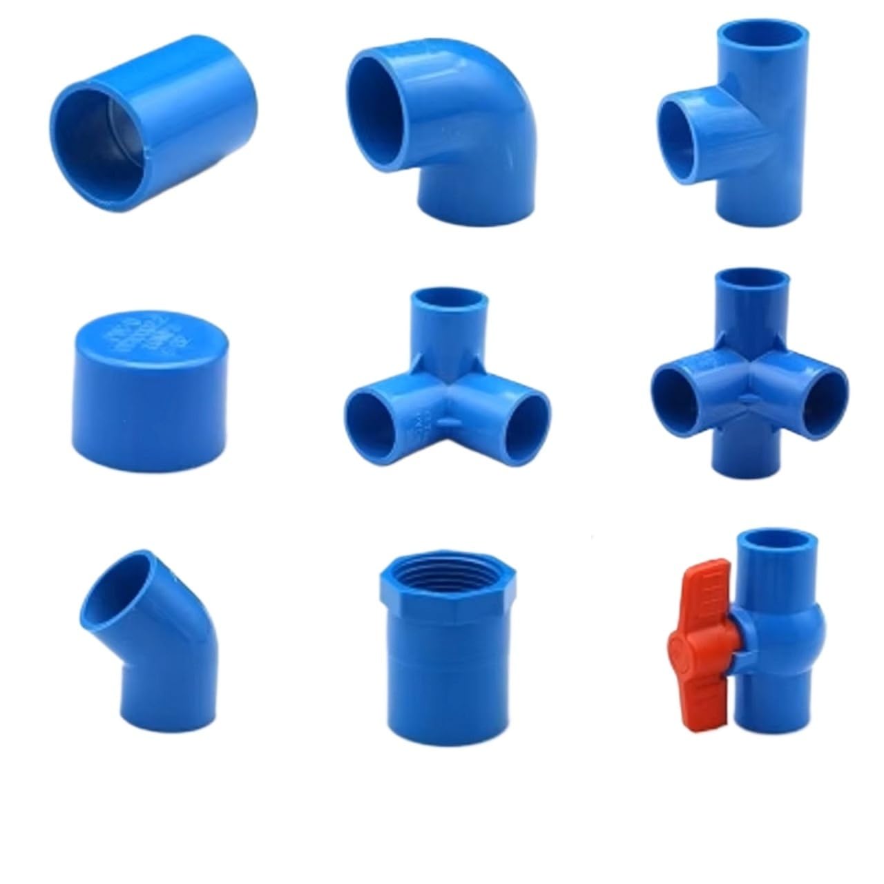 Raccord PVC 5 voies bleu 20mm pour simplifier l arrosage de votre potager