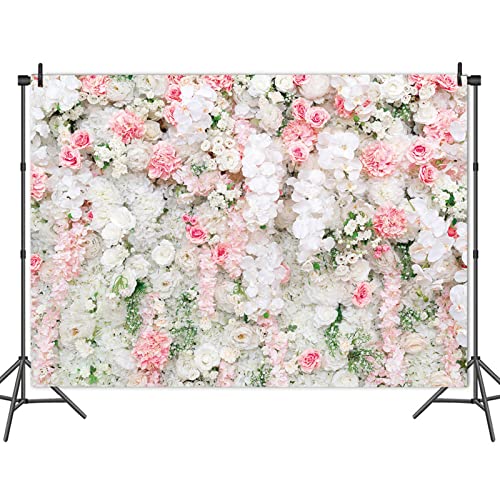 Fondo Fotográfico HQM Flores Rosa Rosa 7x5FT miniatura 4
