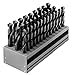 Cle-Line C21134 Silver and Deming Reduced Shank Drill Set in Metal Case, 33 Pieces