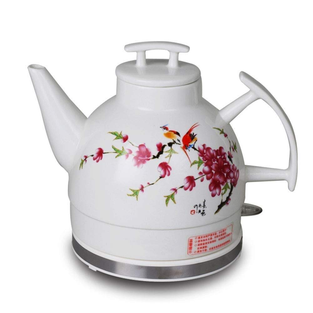 BybAgsBybAgs Kettles,Electric Ceramic Cordless White Kettle Teapot-Retro 1L Jug, 1000W Water Fast for Tea, Coffee, Soup Fast/a